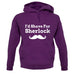I'd Shave For Sherlock unisex hoodie