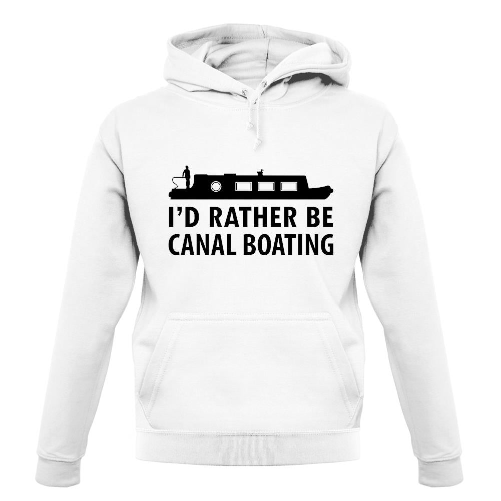 I'd Rather Be Canal Boating unisex hoodie