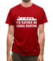 I'd Rather Be Canal Boating Mens T-Shirt