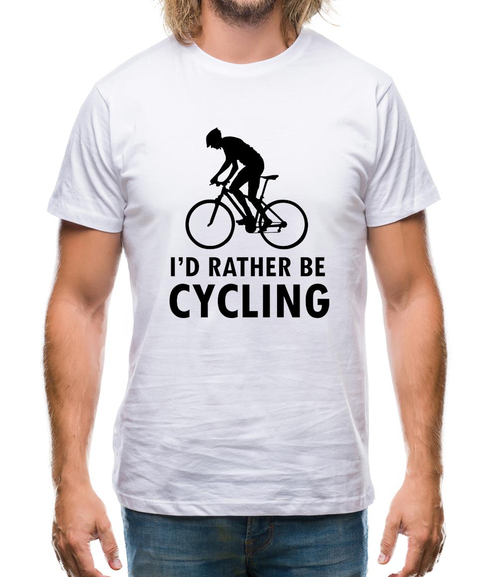 I'd Rather Be Cycling Mens T-Shirt