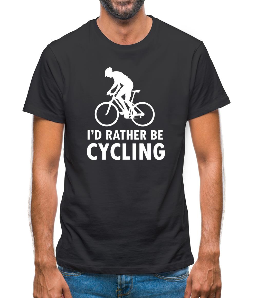 I'd Rather Be Cycling Mens T-Shirt