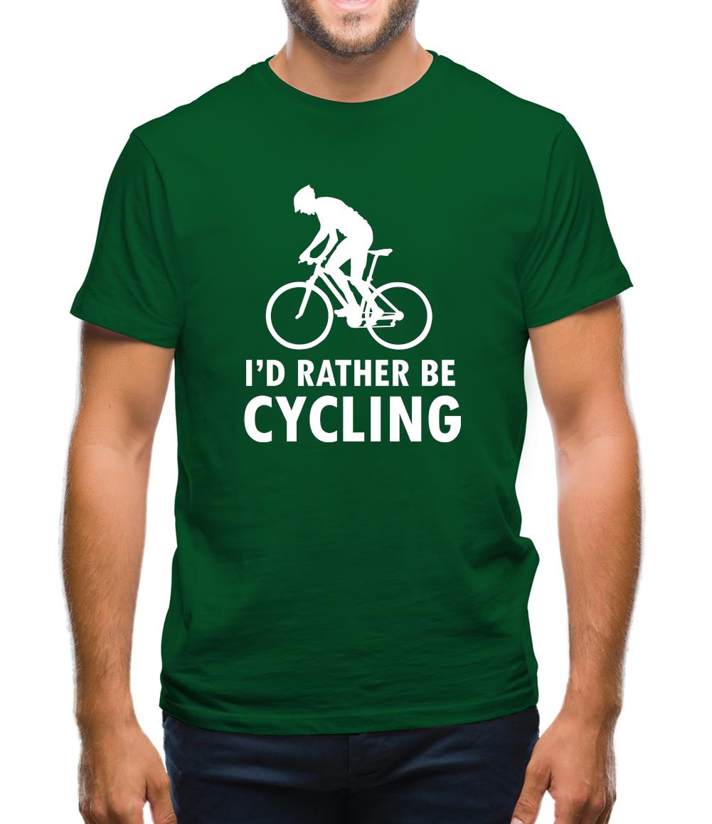 I'd Rather Be Cycling Mens T-Shirt