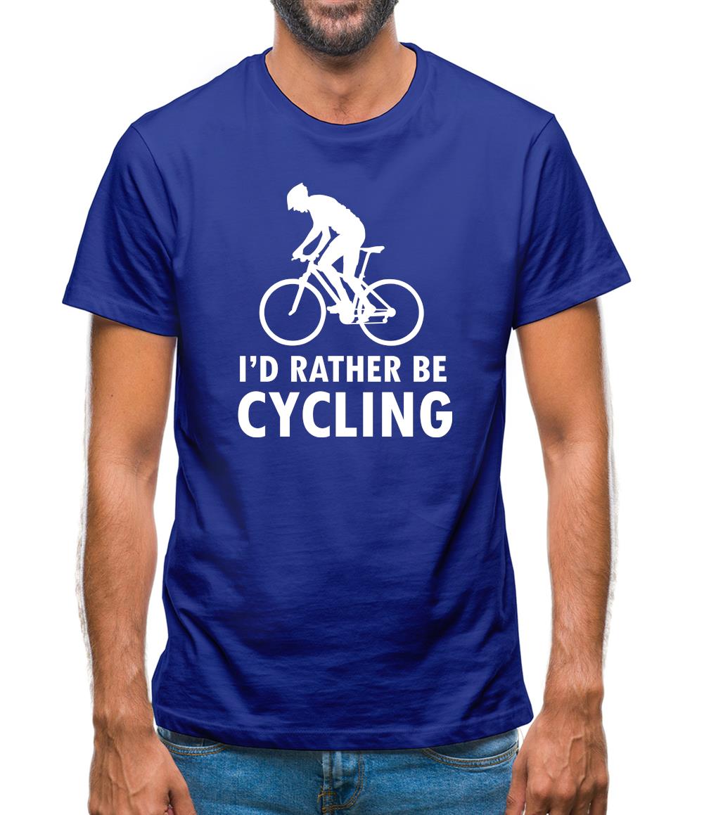 I'd Rather Be Cycling Mens T-Shirt