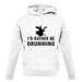 I'd Rather Be Drumming unisex hoodie