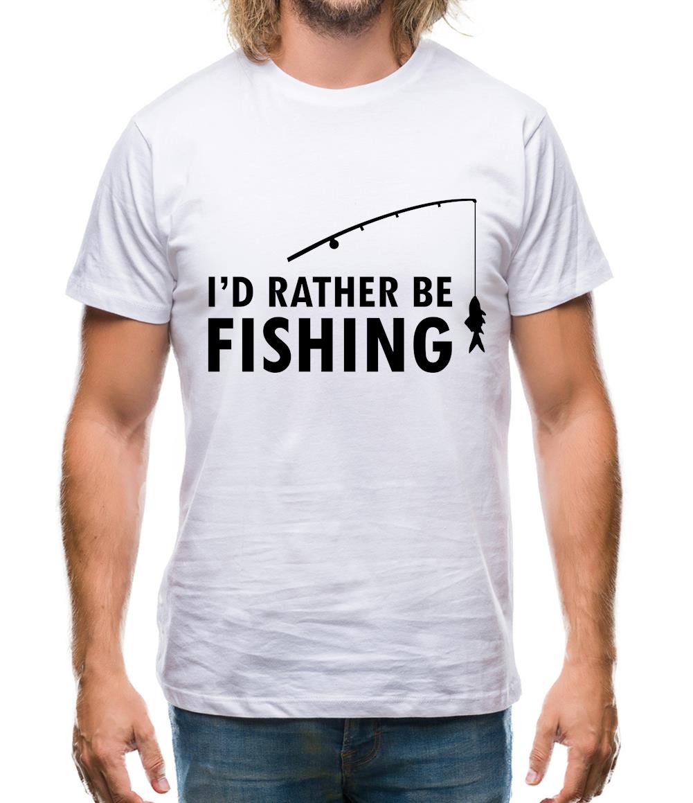 I'd Rather Be Fishing Mens T-Shirt