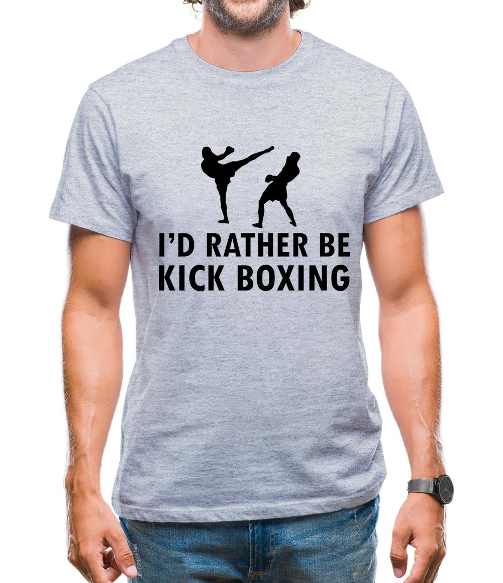 I'd Rather Be Kick Boxing Mens T-Shirt