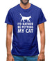 I'd Rather Be Petting My Cat Mens T-Shirt