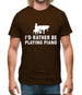 I'd Rather Be Playing Piano Mens T-Shirt