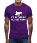 I'd Rather Be Playing Piano Mens T-Shirt