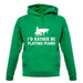 I'd Rather Be Playing Piano unisex hoodie