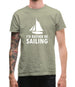 I'd Rather Be Sailing Mens T-Shirt