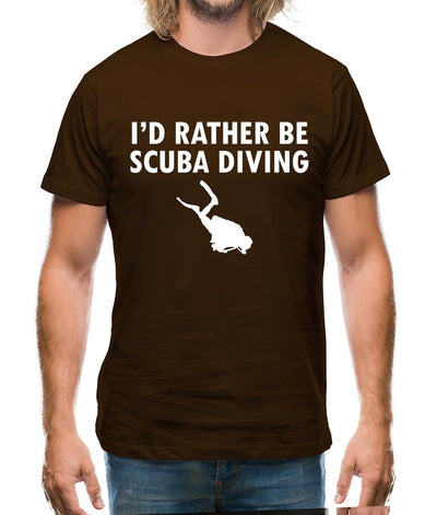 I'd Rather Be Scuba Diving Mens T-Shirt