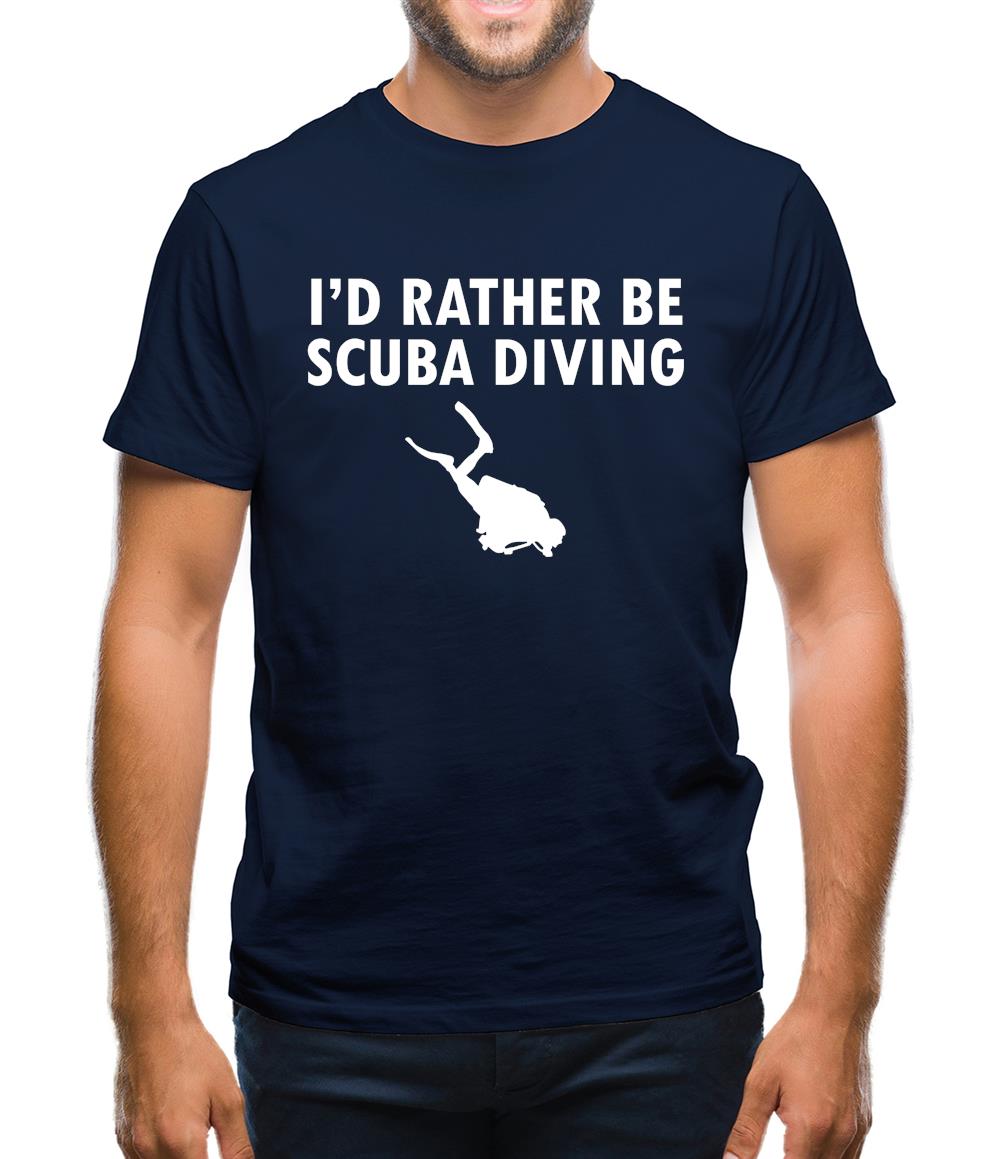 I'd Rather Be Scuba Diving Mens T-Shirt