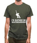 I'd Rather Be Skateboarding Mens T-Shirt