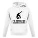 I'd Rather Be Snowboarding unisex hoodie