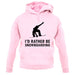 I'd Rather Be Snowboarding unisex hoodie