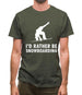 I'd Rather Be Snowboarding Mens T-Shirt