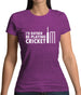 I'd Rather Be Playing Cricket Womens T-Shirt