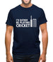 I'd Rather Be Playing Cricket Mens T-Shirt