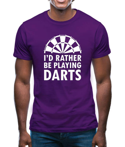 I'd Rather Be Playing Darts Mens T-Shirt