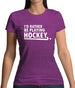 I'd Rather Be Playing Hockey Womens T-Shirt