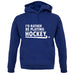 I'd Rather Be Playing Hockey unisex hoodie