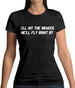 Hit The Brakes, He'Ll Fly Right By Womens T-Shirt