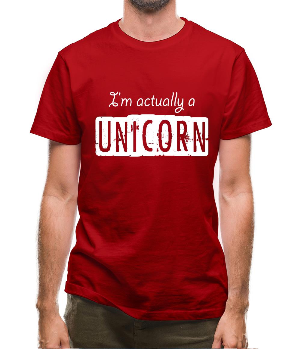 I'm Actually A Unicorn Mens T-Shirt