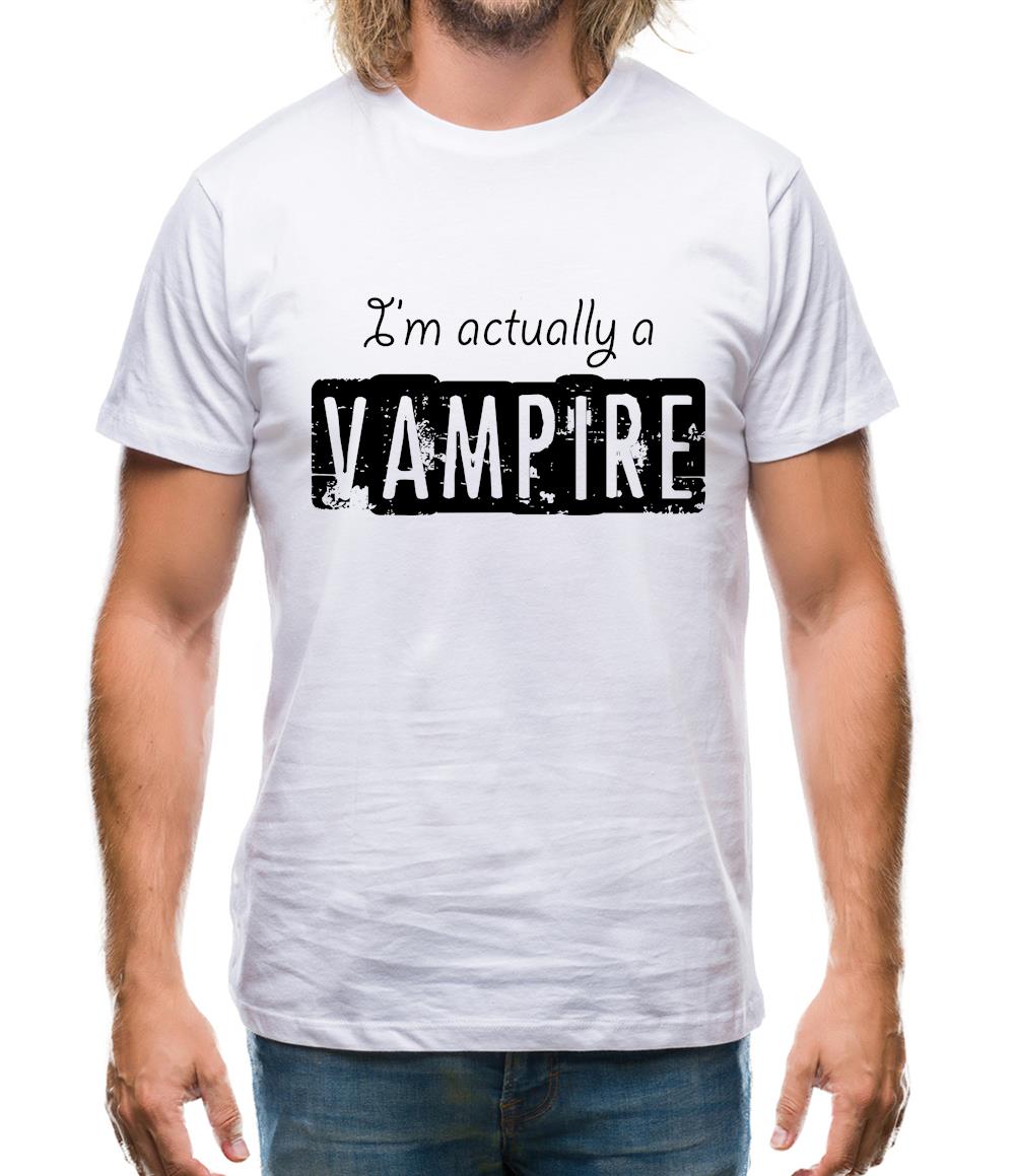 I'm Actually A Vampire Mens T-Shirt