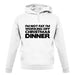 I'm Not Fat I'm Working Off Christmas Dinner unisex hoodie