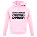 I'm Not Fat I'm Working Off Christmas Dinner unisex hoodie