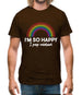 I'm So Happy I Poop Rainbows Mens T-Shirt
