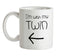 I'm With My Twin ( Left) Ceramic Mug