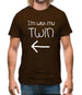 I'm With My Twin ( Left) Mens T-Shirt