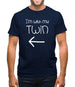 I'm With My Twin ( Left) Mens T-Shirt