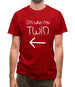 I'm With My Twin ( Left) Mens T-Shirt