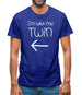 I'm With My Twin ( Left) Mens T-Shirt