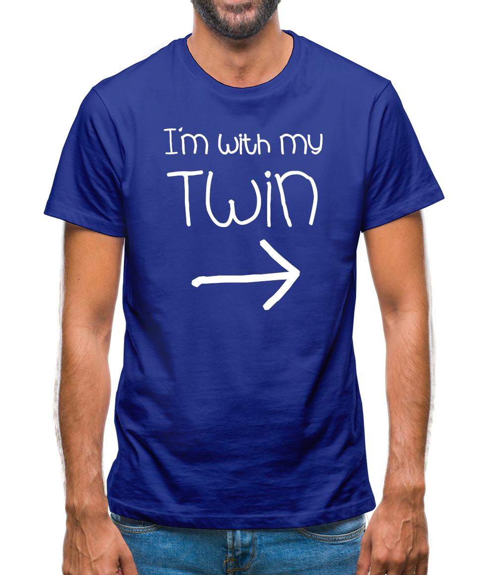 I'm With My Twin (Right) Mens T-Shirt
