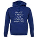 I'm Not A Nerd, I'm A Level 85 Warlock unisex hoodie