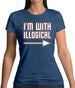 I'm With Illogical Womens T-Shirt