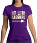 I'm With Illogical Womens T-Shirt