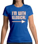 I'm With Illogical Womens T-Shirt