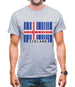 Iceland Barcode Style Flag Mens T-Shirt