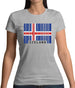 Iceland Barcode Style Flag Womens T-Shirt