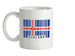 Iceland Barcode Style Flag Ceramic Mug