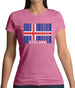 Iceland Barcode Style Flag Womens T-Shirt