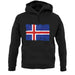 Iceland Grunge Style Flag unisex hoodie