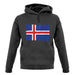 Iceland Grunge Style Flag unisex hoodie