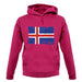 Iceland Grunge Style Flag unisex hoodie