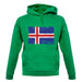 Iceland Grunge Style Flag unisex hoodie